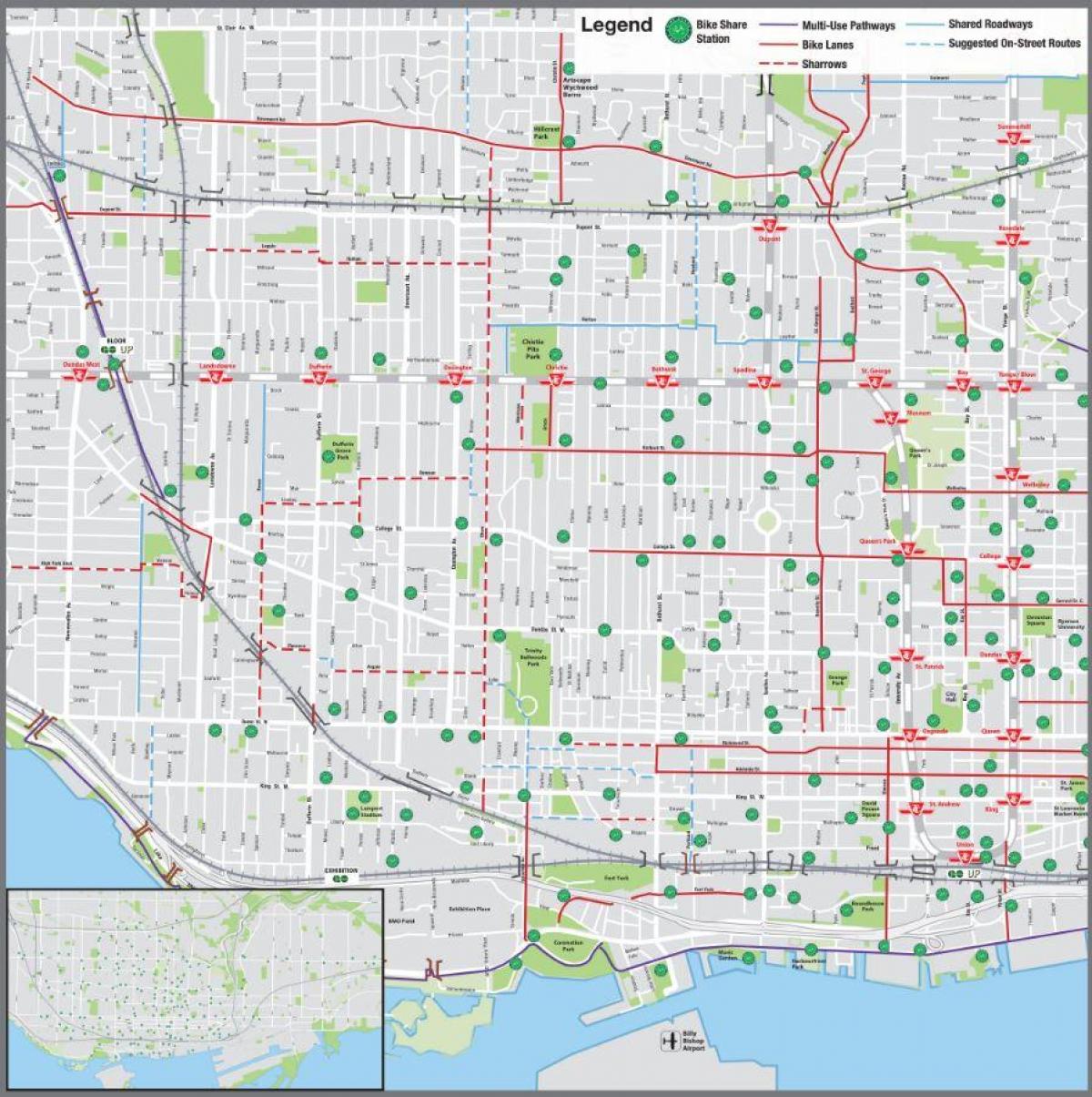 Toronto partage de vélos à la carte