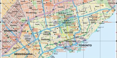 Toronto sur la carte