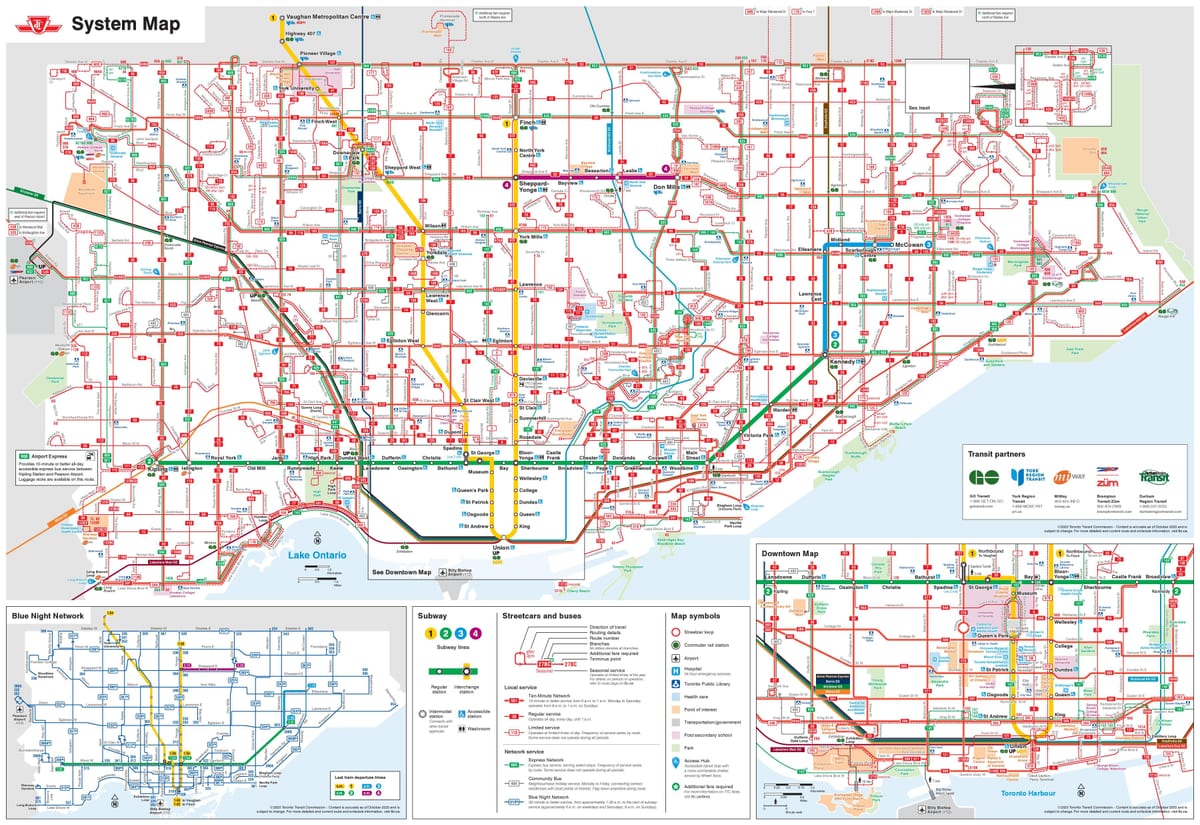 ttc carte des lignes de bus
