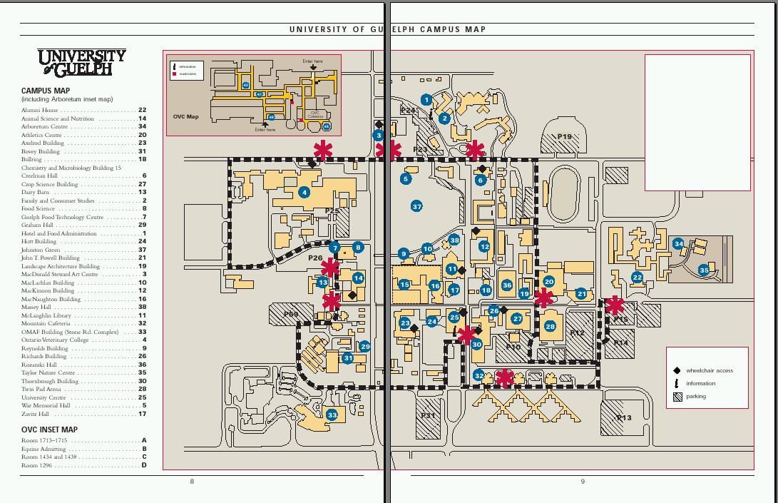 l'université de guelph carte