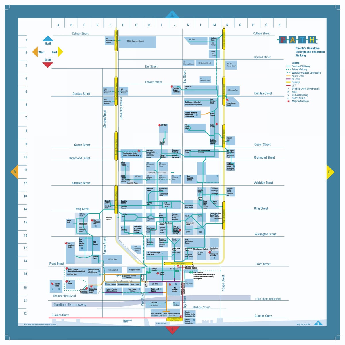le chemin de Toronto carte