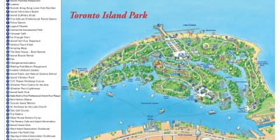 Carte de l'île de Toronto