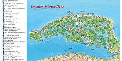 Carte de l'île de Toronto