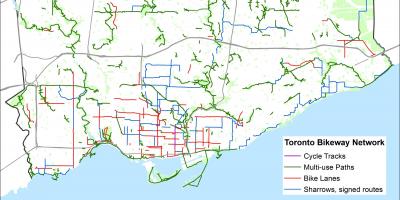 Toronto vélo carte