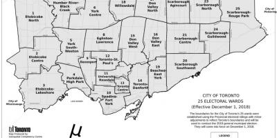 Toronto paroisse carte