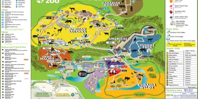 Carte du zoo de Toronto